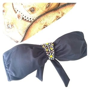 🖤Juicy Coutire Embellished Bandeau Bikini Top S🖤